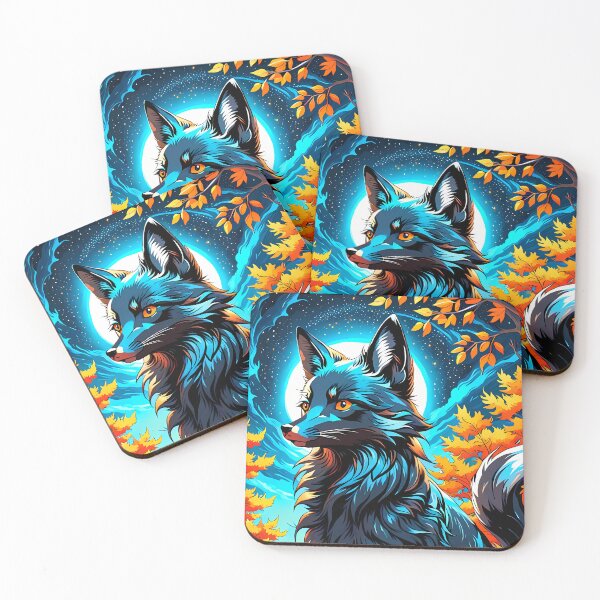 Item preview, Black Fox in Autumn, Ai Generated Art  designed and sold by ACC .
