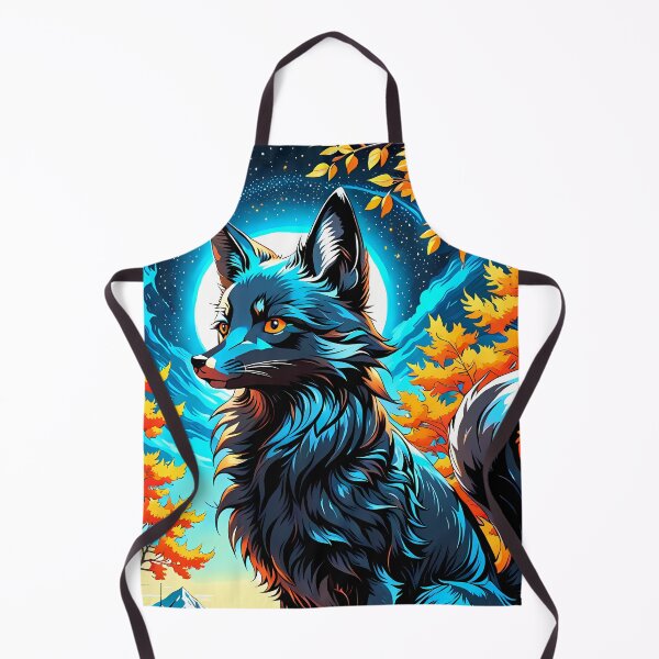 Item preview, Black Fox in Autumn, Ai Generated Art  designed and sold by ACC .