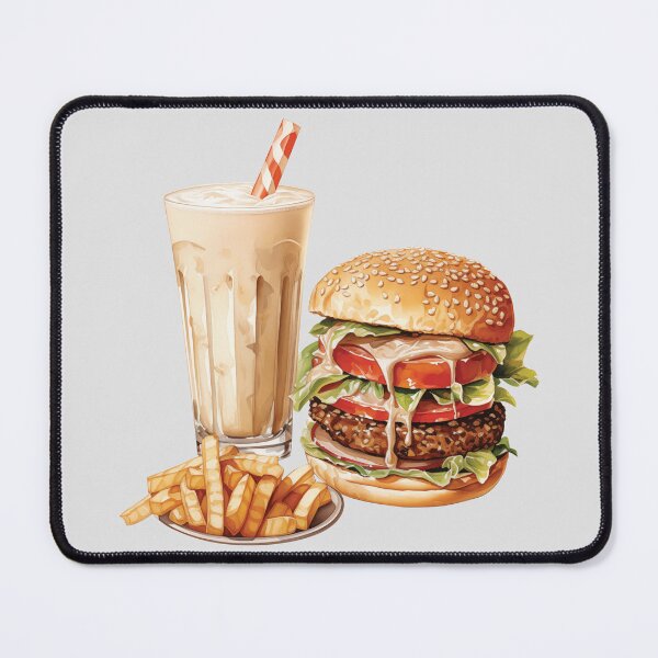 Item preview, Beef Cheeseburger, Fries and Milkshake designed and sold by Alicia Chee.