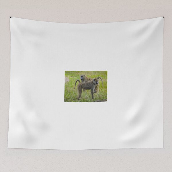 Item preview, Two baboons in the grass designed and sold by exploramum.