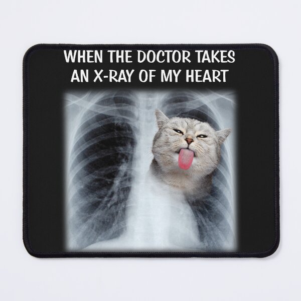 Item preview, Funny Cat shirt, X-ray of my heart designed and sold by godleo.