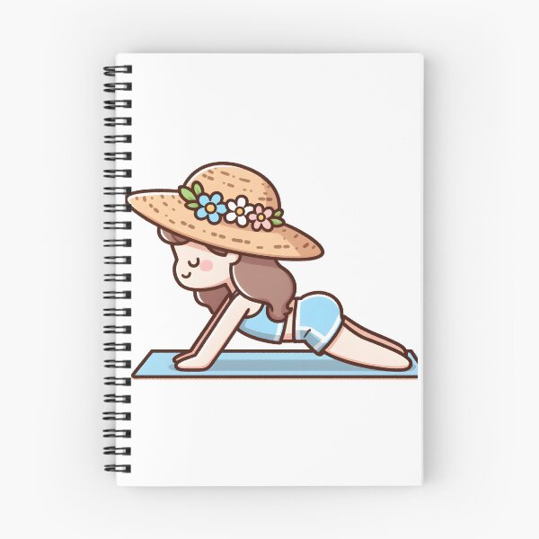 Item preview, Kawaii Yoga Instructor With Sun Hat designed and sold by CanvasCutie.