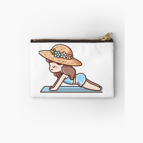 Item preview, Kawaii Yoga Instructor With Sun Hat designed and sold by CanvasCutie.