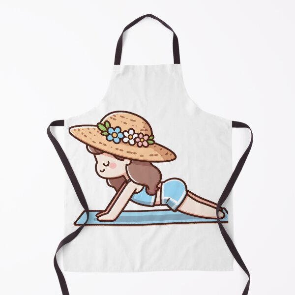 Item preview, Kawaii Yoga Instructor With Sun Hat designed and sold by CanvasCutie.