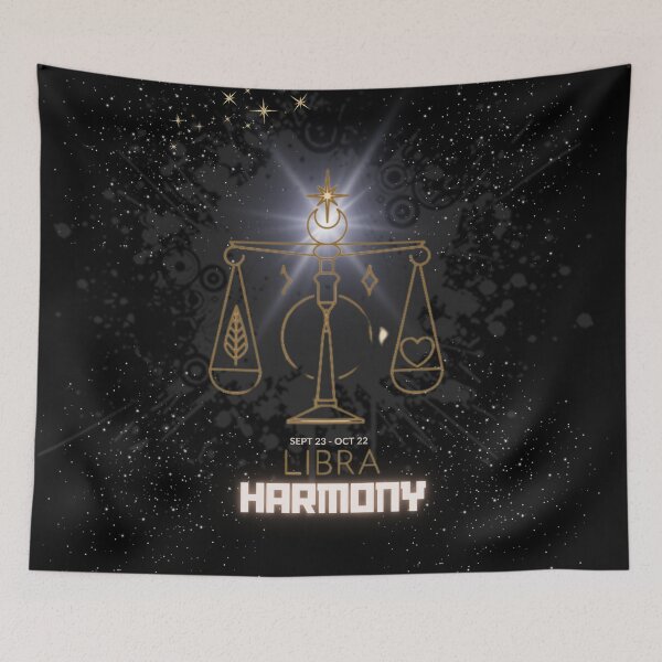 Item preview, Libra Harmony - Zodiac Sign Design for Balance Seekers "black" designed and sold by IDoMatterROSASS.