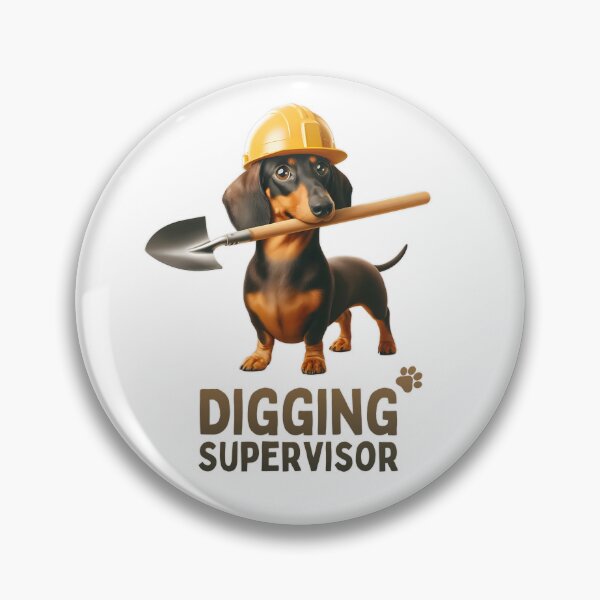Item preview, Digging Supervisor - Expert Dachshund on Duty - Colorful designed and sold by hijackhippo.