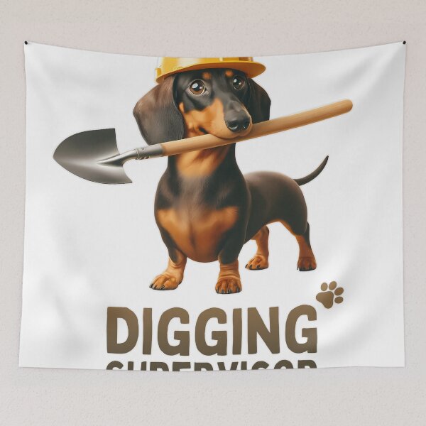 Item preview, Digging Supervisor - Expert Dachshund on Duty - Colorful designed and sold by hijackhippo.