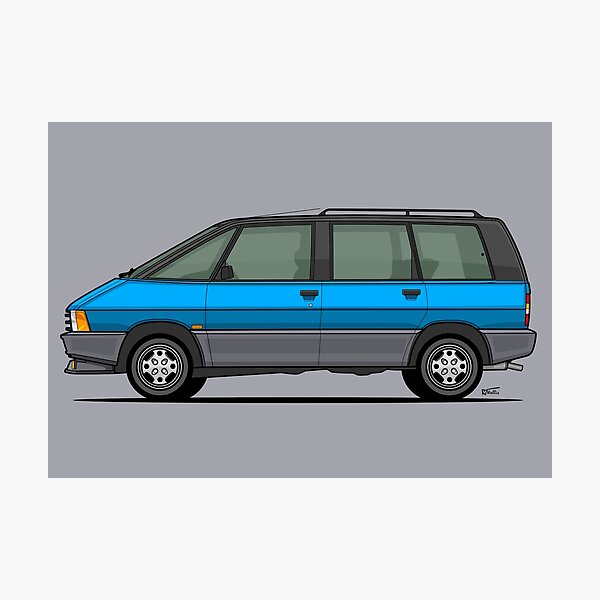 Item preview, Espace S1 Single side view illustration - light blue designed and sold by RJWautographics.