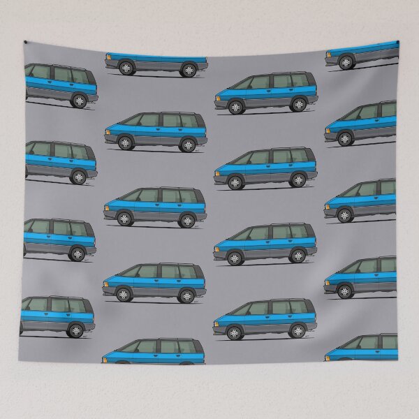Item preview, Espace S1 Single side view illustration - light blue designed and sold by RJWautographics.