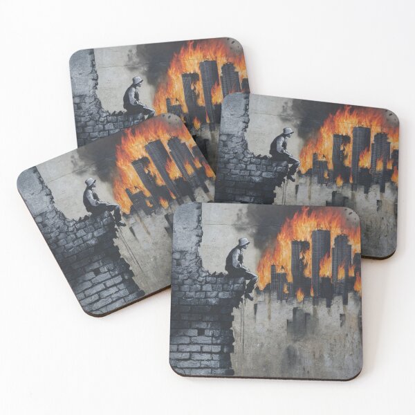 Item preview, Burning City Stencil Graffiti designed and sold by Bomax121.