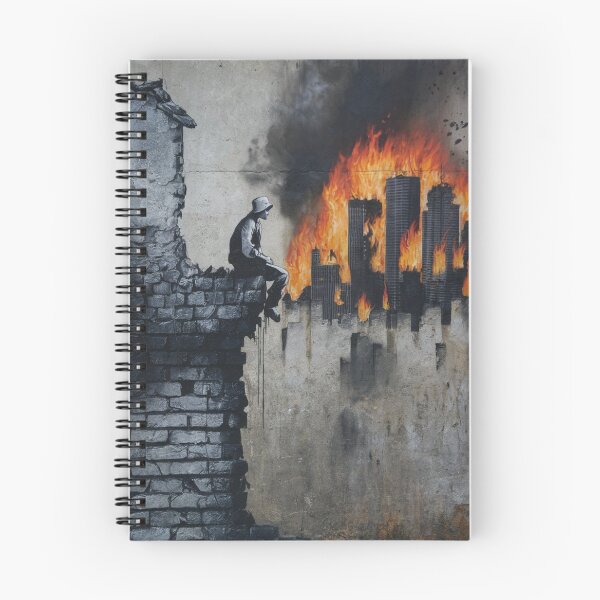 Item preview, Burning City Stencil Graffiti designed and sold by Bomax121.