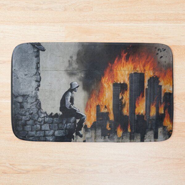 Item preview, Burning City Stencil Graffiti designed and sold by Bomax121.
