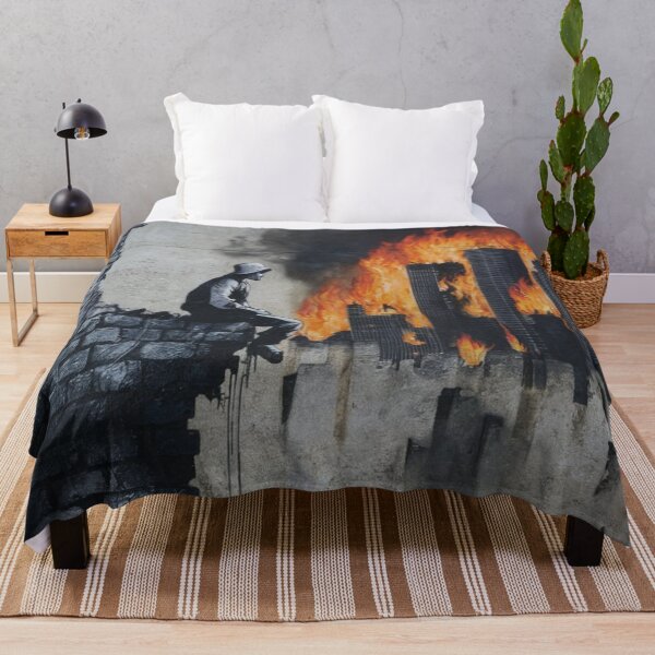 Item preview, Burning City Stencil Graffiti designed and sold by Bomax121.