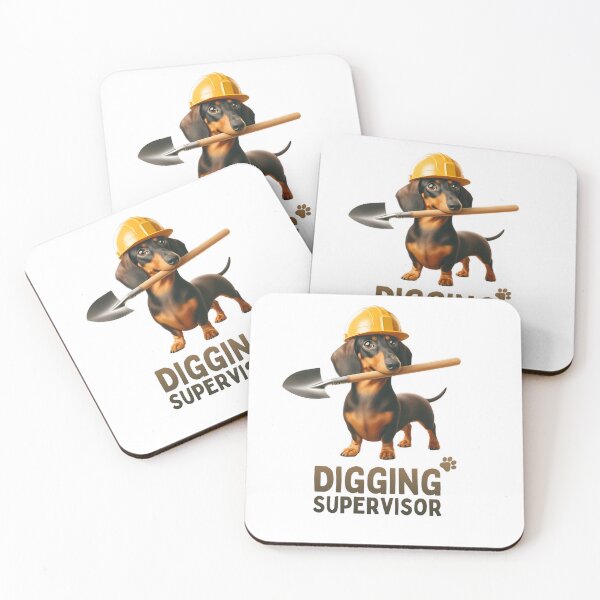 Item preview, Digging Supervisor - Expert Dachshund on Duty - Colorful designed and sold by hijackhippo.