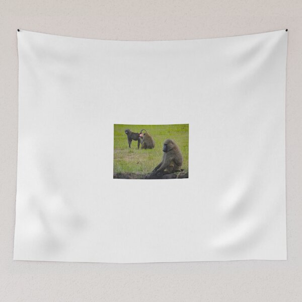Item preview, Three baboons in the grass designed and sold by exploramum.