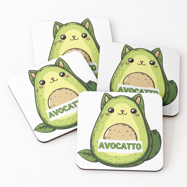 Item preview, Avocado Cat - Avocatto, funny avocado puns designed and sold by Kondi-Art.