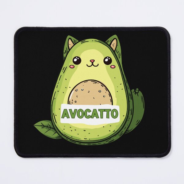 Item preview, Avocado Cat - Avocatto, funny avocado puns designed and sold by Kondi-Art.