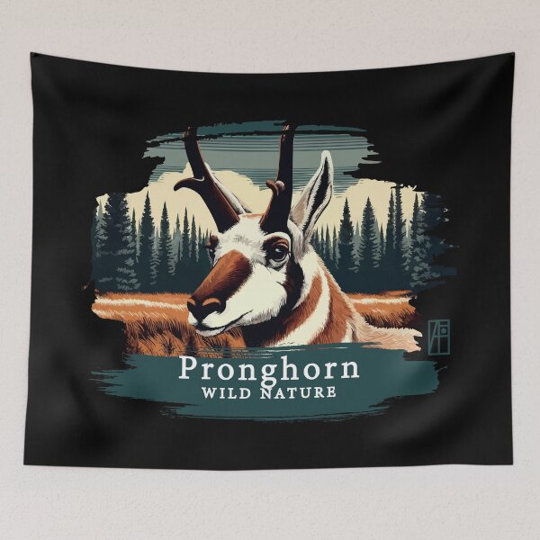 Item preview, Pronghorn - WILD NATURE - PRONGHORN -1 designed and sold by ArtProjectShop.