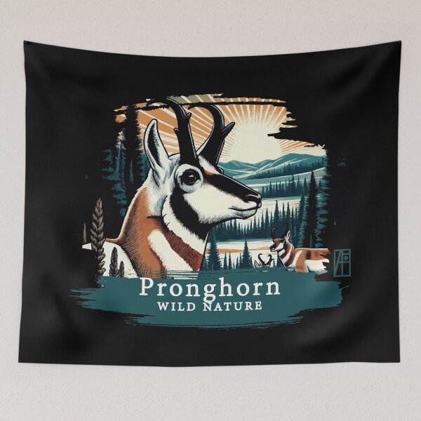 Item preview, Pronghorn - WILD NATURE - PRONGHORN -3 designed and sold by ArtProjectShop.
