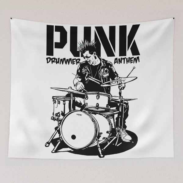 Item preview, Punk Drummer Anthem designed and sold by Concept-Hub.