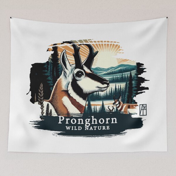 Item preview, Pronghorn - WILD NATURE - PRONGHORN -4 designed and sold by ArtProjectShop.