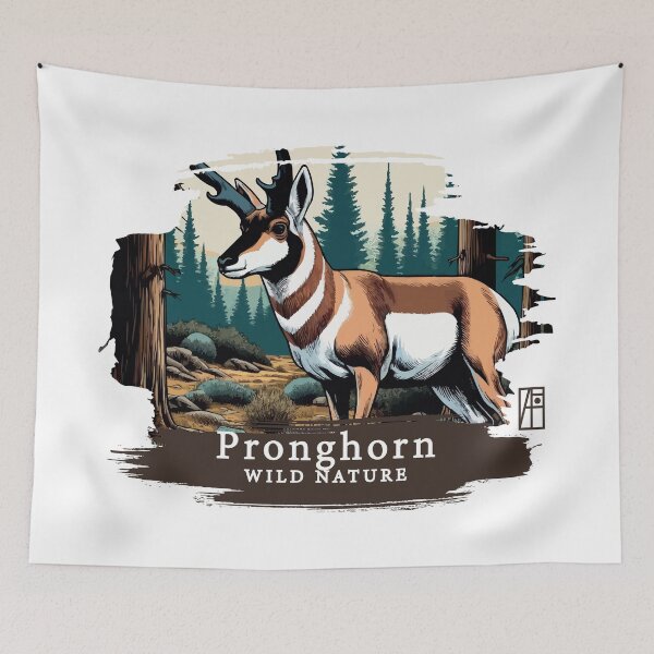 Item preview, Pronghorn - WILD NATURE - PRONGHORN -6 designed and sold by ArtProjectShop.