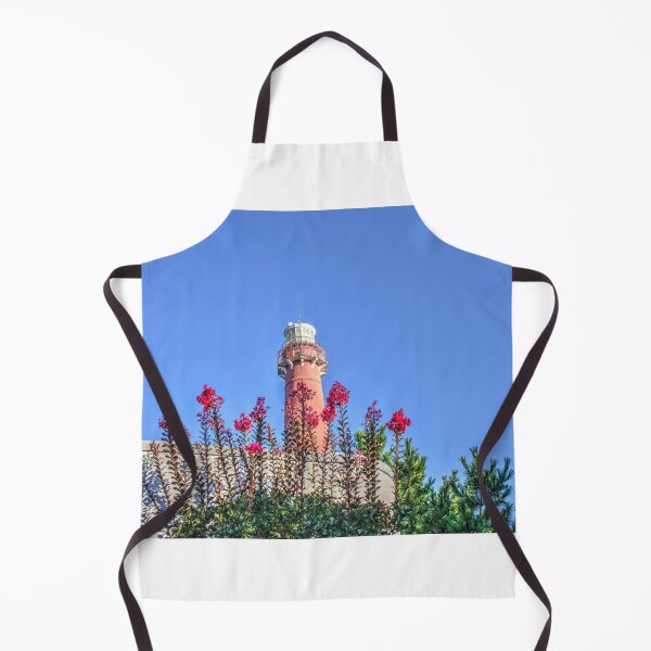 Item preview, Historic Barnegat Lighthouse with Crape Myrtle Adding Coastal Color designed and sold by BradKnorrArt.