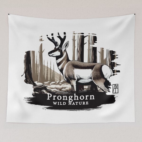 Item preview, Pronghorn - WILD NATURE - PRONGHORN -8 designed and sold by ArtProjectShop.