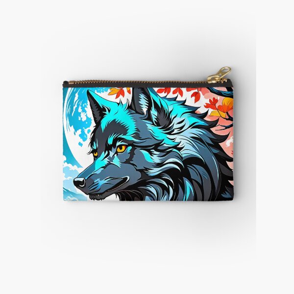 Item preview, Black Wolf in Autumn, Ai Generated Art  designed and sold by ACC .