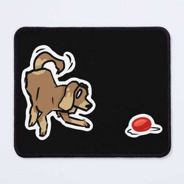 Item preview, #041 Playful Dog with Ball designed and sold by Jasmine Froley.