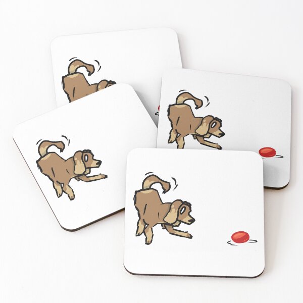 Item preview, #041 Playful Dog with Ball designed and sold by Jasmine Froley.