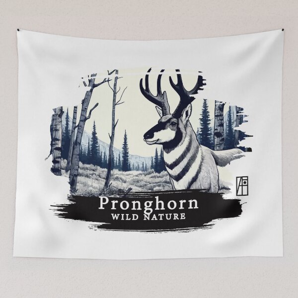 Item preview, Pronghorn - WILD NATURE - PRONGHORN -10 designed and sold by ArtProjectShop.