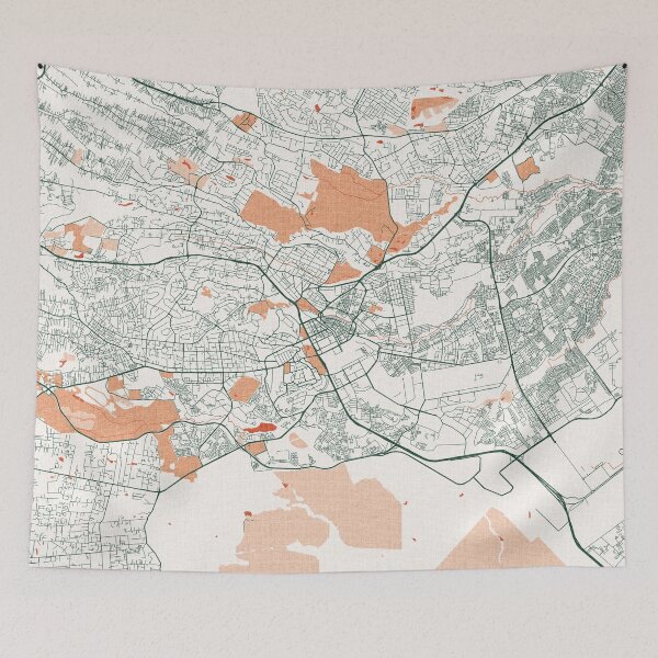 Item preview, Nairobi City Map of Kenya  - Bohemian designed and sold by deMAP.