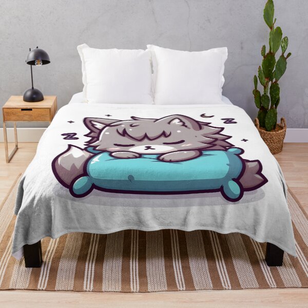 Item preview, Kawaii Precious Werewolf: A Fluffy Pillow designed and sold by CanvasCutie.