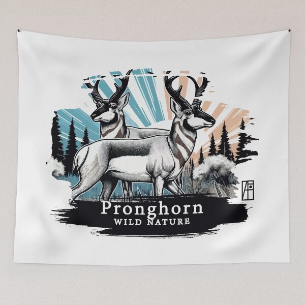 Item preview, Pronghorn - WILD NATURE - PRONGHORN -12 designed and sold by ArtProjectShop.