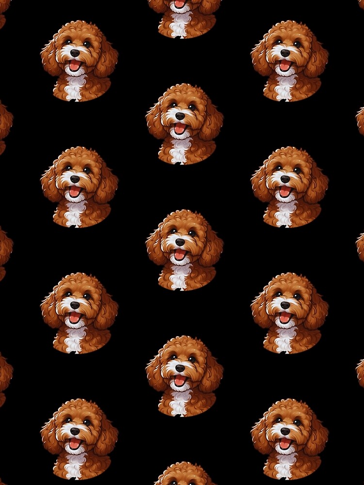 Aperçu 5 sur 5. Robe trapèze avec l'œuvre Cavapoo Cavoodle Cockapoo Chiot créée et vendue par JohnnyP-Store.