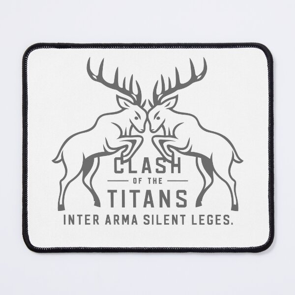 Item preview, CLASH OF THE TITANS: Black and White Stags in Silent Battle designed and sold by SplashTastic.