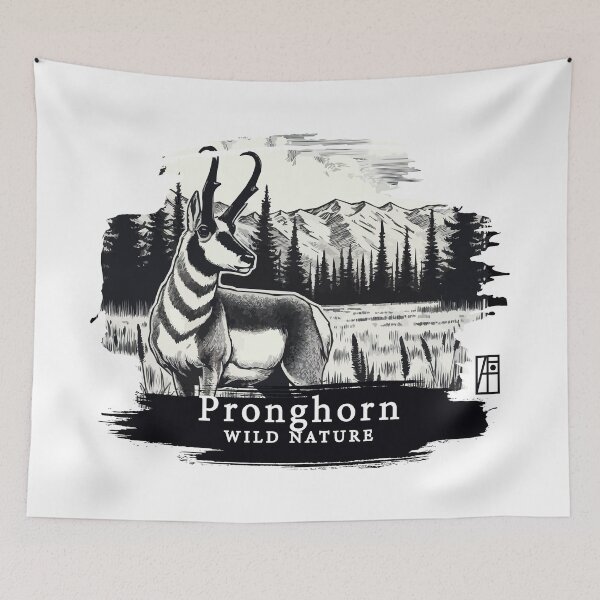 Item preview, Pronghorn - WILD NATURE - PRONGHORN -14 designed and sold by ArtProjectShop.