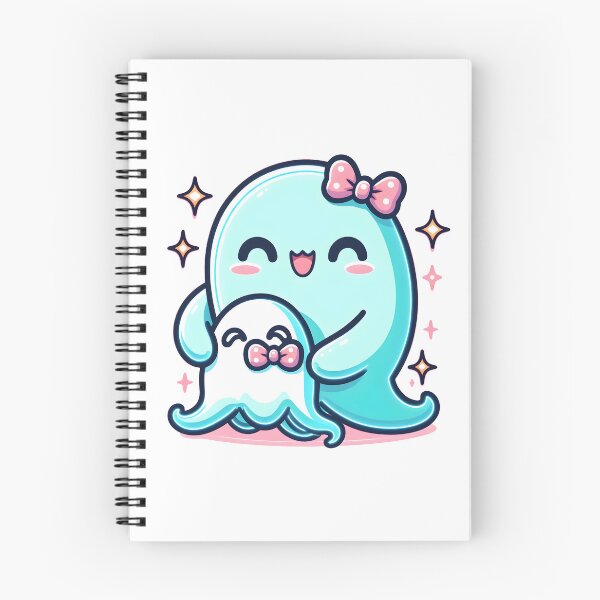 Item preview, Kawaii Luminous Banshee With Cute Bow Tie Hugging A Giant Plush Ghost Toy designed and sold by CanvasCutie.