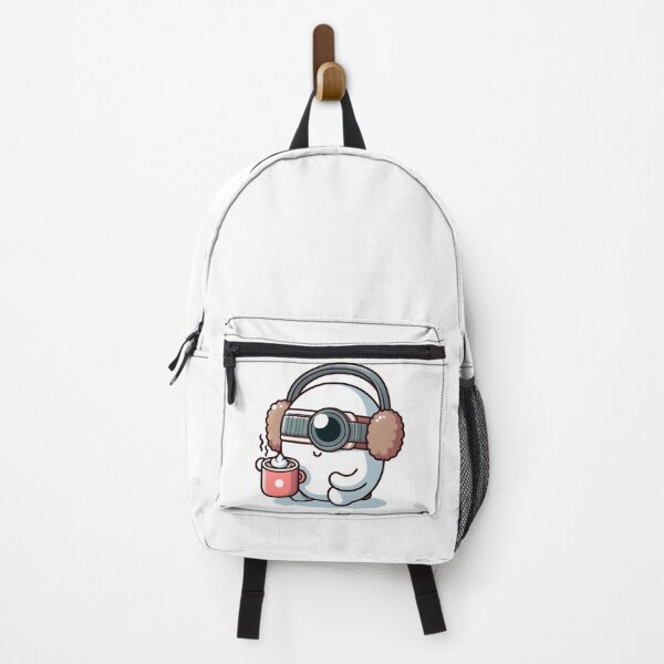 Item preview, Kawaii Darling Cyclops With Earmuffs Sipping Hot Cocoa designed and sold by CanvasCutie.