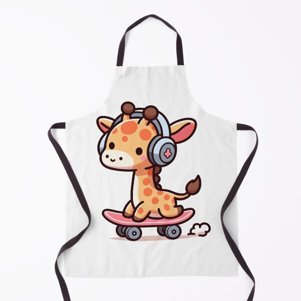 Item preview, Kawaii Giraffe With Headphones designed and sold by CanvasCutie.