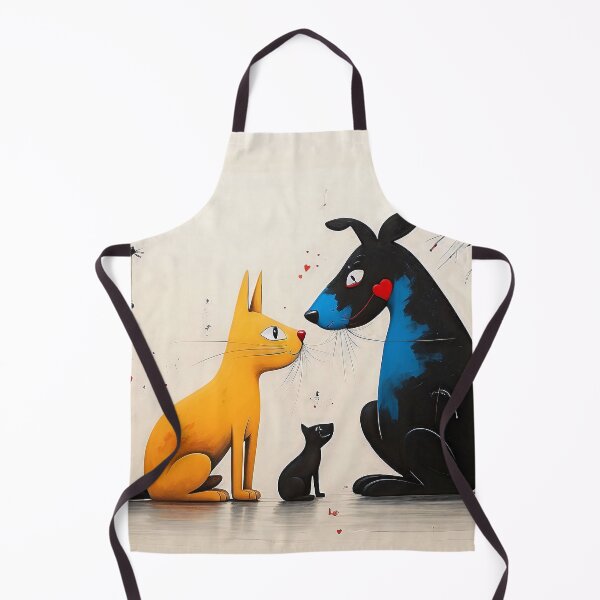 Item preview, Dog and Cat Inspired by Miró designed and sold by YoshiArtDesign.