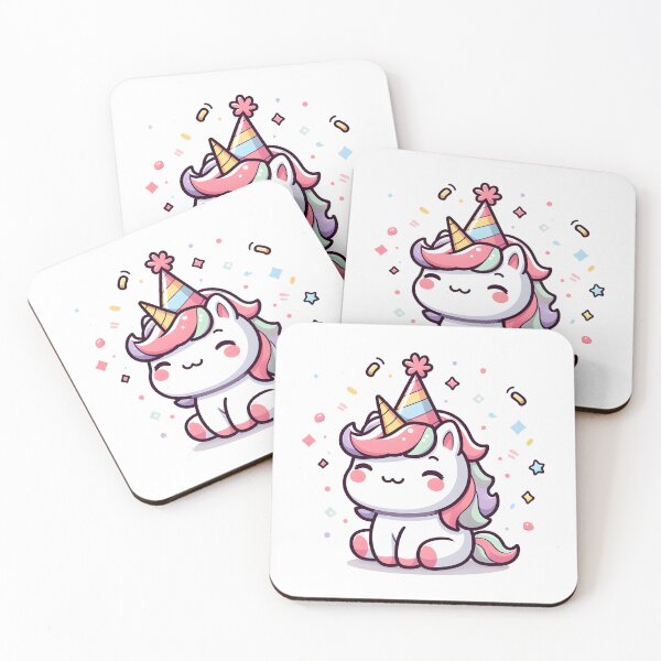 Item preview, Kawaii Adorable Unicorn: A Party Hat designed and sold by CanvasCutie.