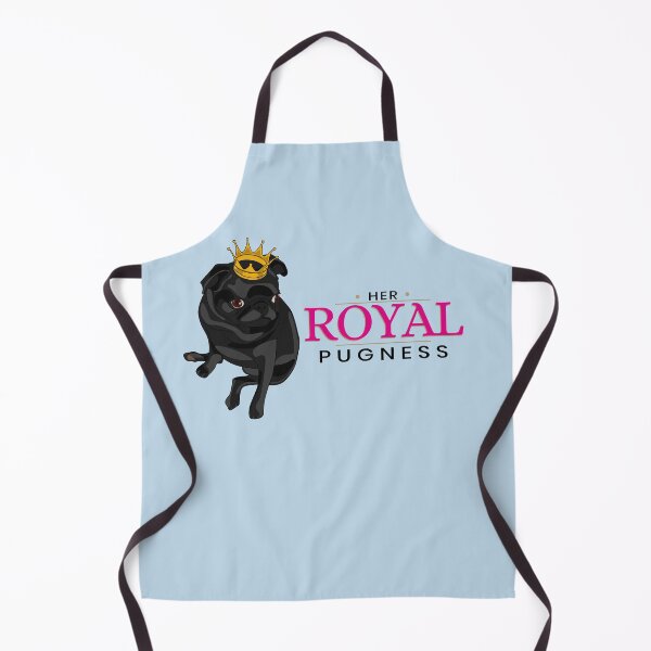 Item preview, Her Royal Pugness - Black Pug with Gold Crown Design designed and sold by Fun Funky Designs.