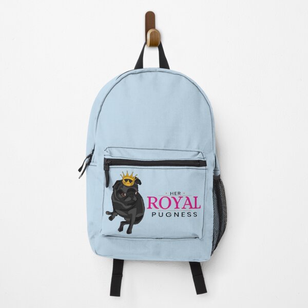 Item preview, Her Royal Pugness - Black Pug with Gold Crown Design designed and sold by Fun Funky Designs.