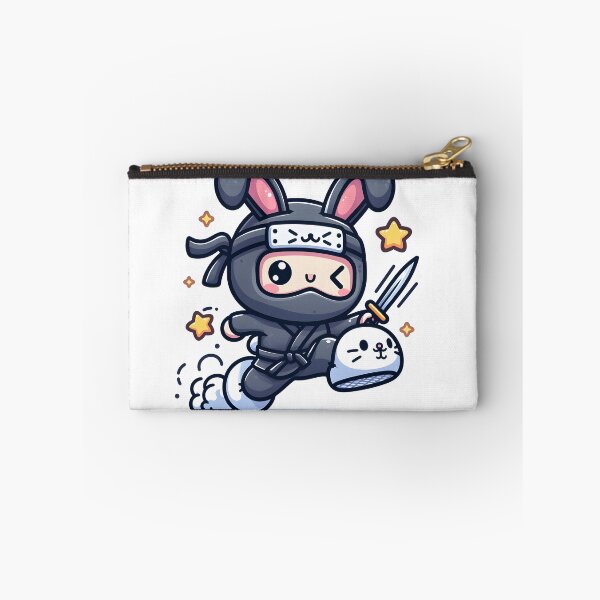 Item preview, Kawaii Ninja With Bunny Slippers designed and sold by CanvasCutie.