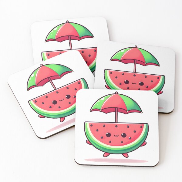 Item preview, Kawaii Watermelon With Tiny Umbrella designed and sold by CanvasCutie.