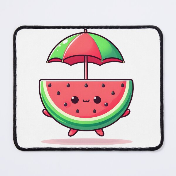 Item preview, Kawaii Watermelon With Tiny Umbrella designed and sold by CanvasCutie.