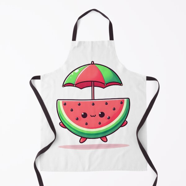 Artikelvorschau, Kawaii Wassermelone mit kleinem Regenschirm entworfen und verkauft von CanvasCutie.