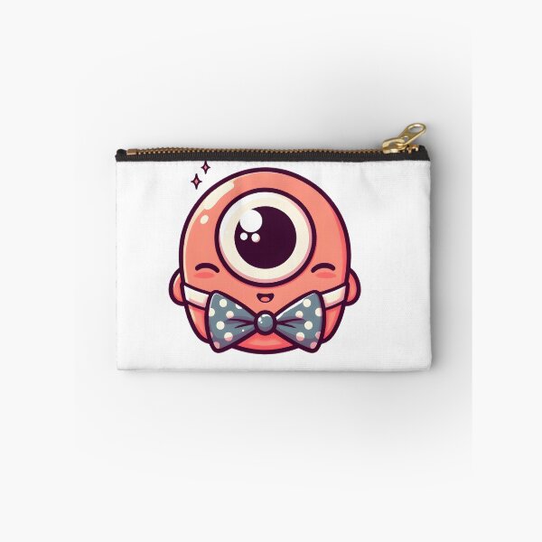 Item preview, Cíclope querido kawaii con pajarita de lunares designed and sold by CanvasCutie.